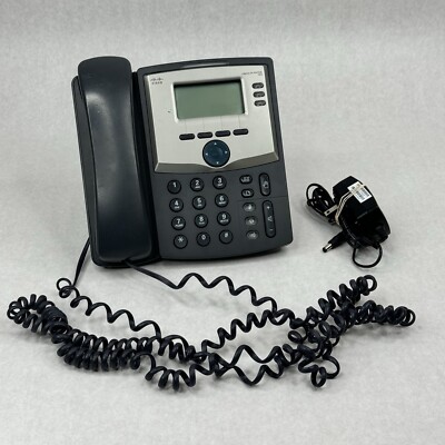 Cisco  3 Line IP Phone SPA303 w/ AC Adapter & Stand *Working Condition*