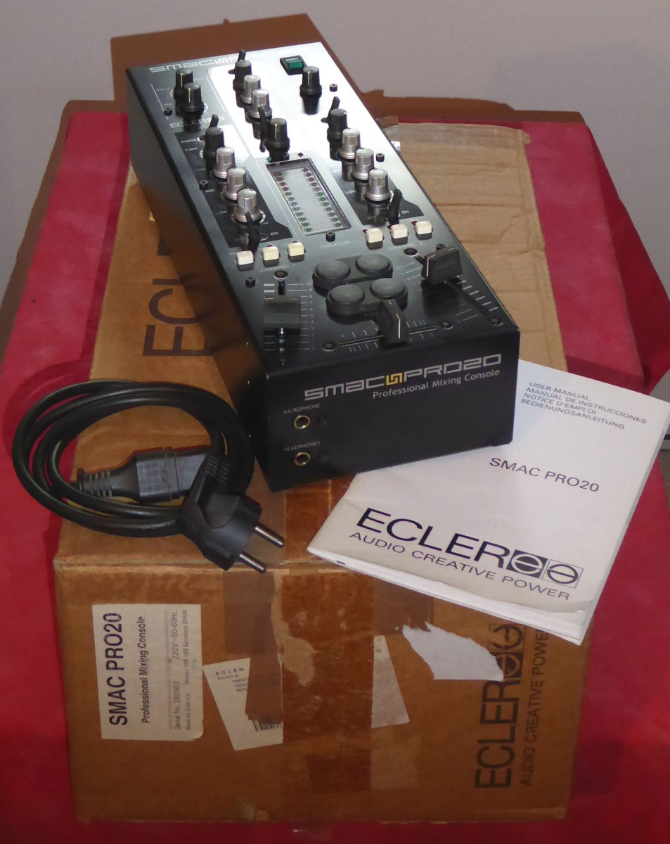 ECLER SMAC Pro 20 Mixing Unit DJ Battle - MIXER Mischpult - TOP