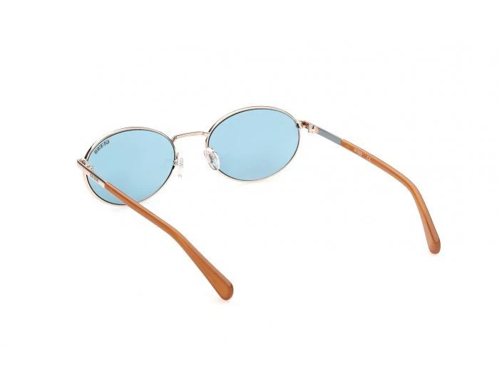 Guess GU8235 32V 棕色和金色太阳镜塑料圆形镜框 57-19-140 GU8235 — 第 3/3 张图片