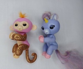 WowWee Fingerlings Lot Of 2 Monkey & Unicorn