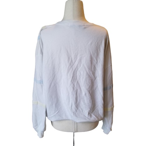 Melanie McQuade Sweatshirt Womens 80s 90s Stripes Patterns Pastels Vintage Retro - Picture 4 of 21