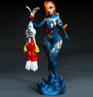 1/8 1/6 1/4 Jessica Rabbit 3D Print Garage Kit Model Kit Unassemble Unpainted GK
