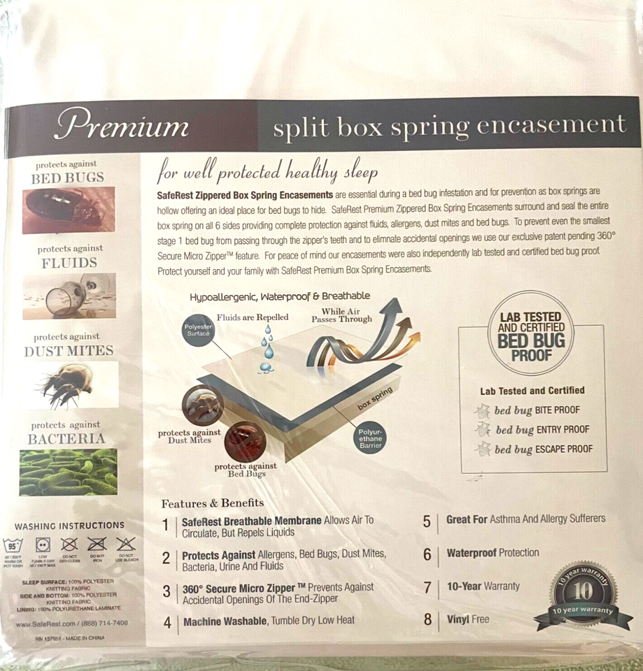 King size split Box spring encasement. Brand new, never used. eBay