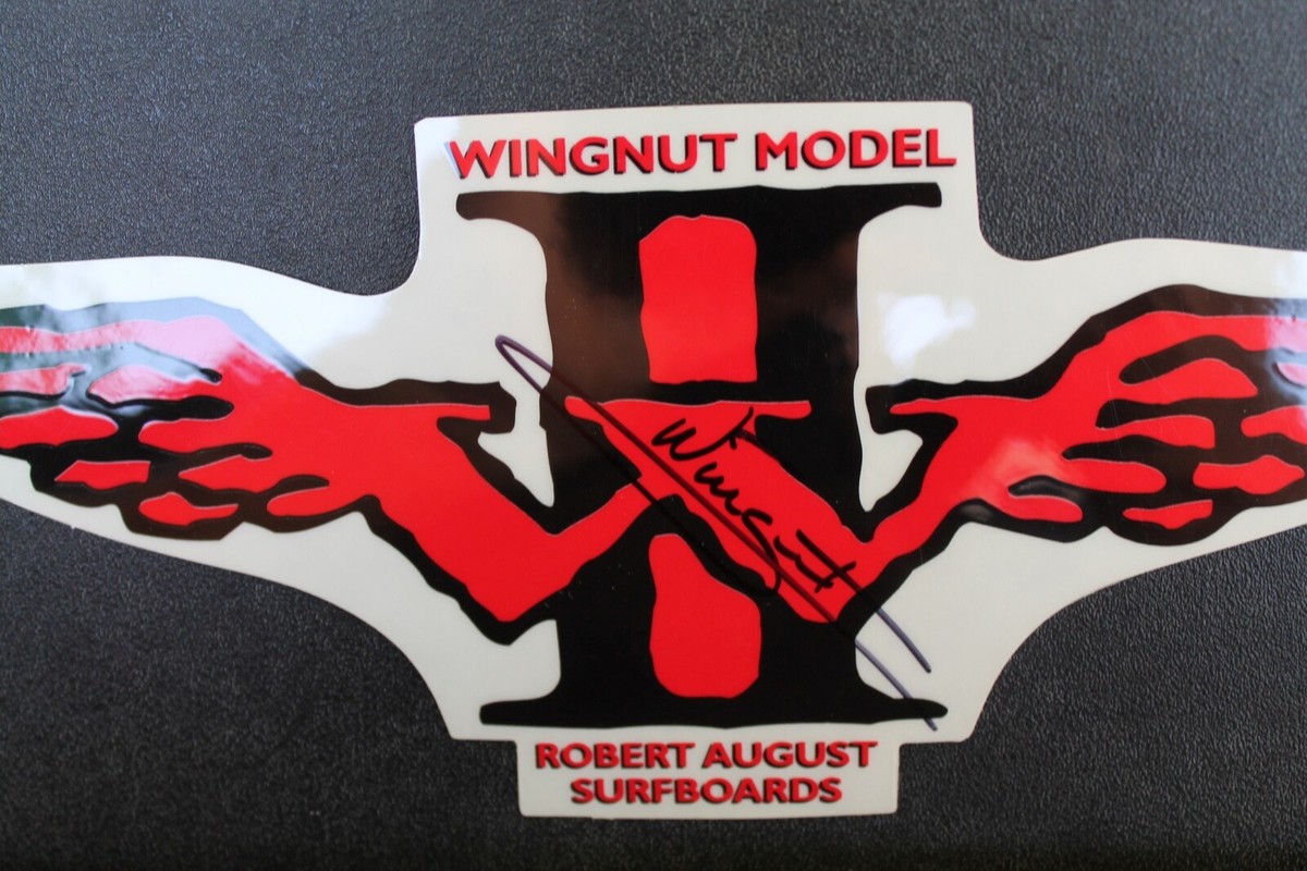 Robert August Surfboards Wingnut Autographed 80's V37C Vintage