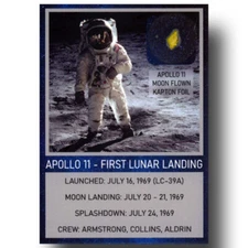 Apollo 11 trading card – FLOWN Kapton