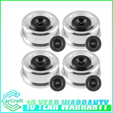 Set Of 4 Grease Caps 2.72 With Rubber Plugs For 8 Lug Hub Trailer Axles