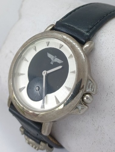 Vintage Boy London Watch Black Band Silver Case Seconds Subdial Kings Road Steph - Picture 20 of 22