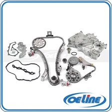 Timing Chain Kit Oil Water Pump Thermostat Valve Cover for 05-14 Tacoma 2.7L 
