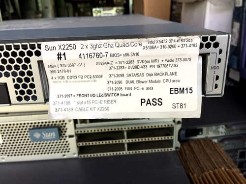 SUN X2250 2x3Ghz QuadCore , 4gbRAM, 2x500gbHDD, DVD, Test-PASS - Picture 2 of 8