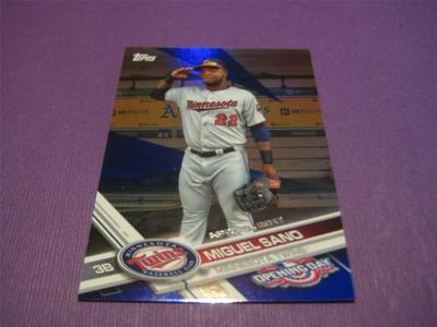 2017 Topps Opening Day Blue Foil Parallel #134 Miguel Sano Twins