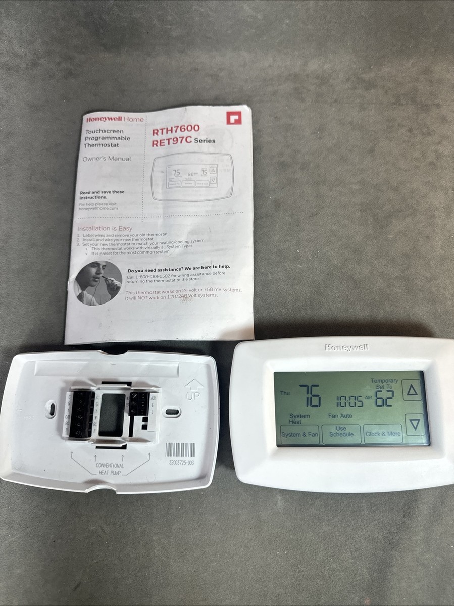 Heat Pump Honeywell Rth8500d1013 Air Conditioner Honeywell