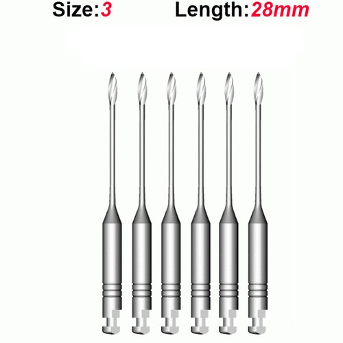 Gates Glidden Drills 3 28mm Endo Dental Endodontic 6/Pkg Top Quality