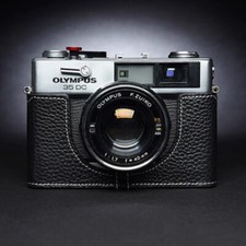 Genuine Real Leather Half Camera Case Bag Cover Handmade For Olympus 35RD/ 35DC