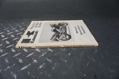 1993 Ninja ZX-6 ZZ-R600 OEM Motorcycle Service Manual Supplement