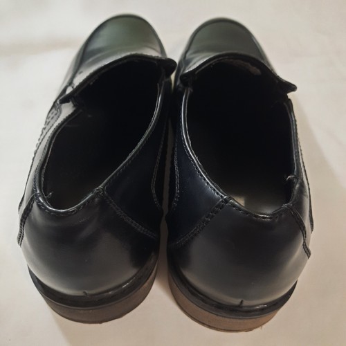 Madison Avenue Mens Boys Loafers 5M Dress Shoes Black Apron Toe - Picture 3 of 9
