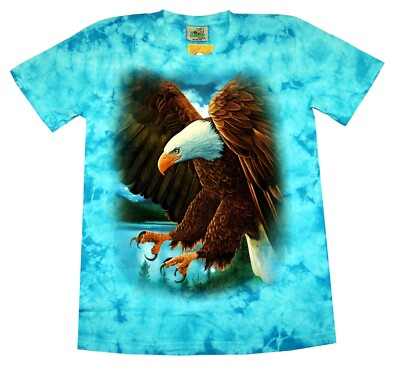 T-Shirt Adler Gr.S M L XL türkis Western Biker Indianer Weißkopfseeadler Cowboy 