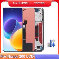 OLED Digitizer LCD Display Touch Screen Frame For HUAWEI Honor 200 Repair Parts
