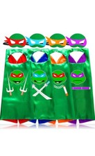 Zaleny Superhero Costumes Cartoon Dress up Costumes Satin Capes Felt Masks 4...