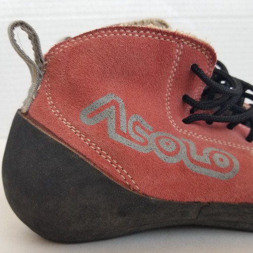 Asolo Entrada Rock Climbing Shoes Womens 5.5 Leather Mid Top Made In Italy Red - Picture 8 of 16