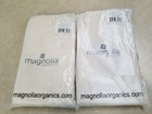 Lot of 2 - Magnolia Organics Barrier Cloth Pillowcase - Standard, Natural