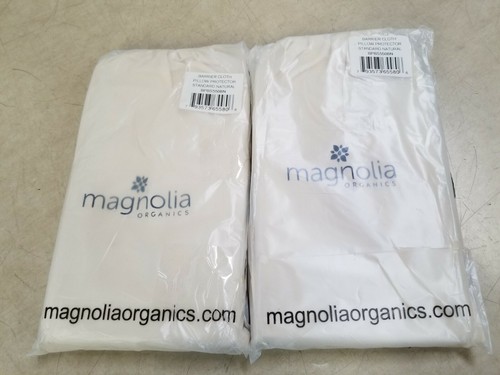 Lot of 2 - Magnolia Organics Barrier Cloth Pillowcase - Standard, Natural - Picture 1 of 5