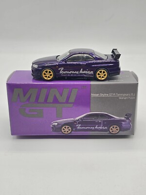 Mini GT 1:64 Nissan GT-R (R34) Tommykaira R-z Midnight Purple #616