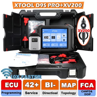 XTOOL D9S PRO Car Full System Diagnostic E/CU Programming FCA Scanner +Endoscope