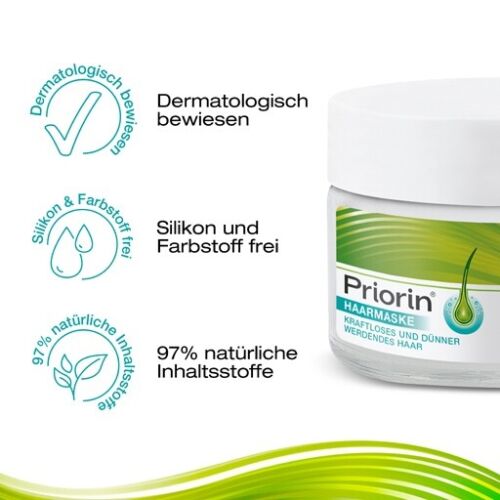 NEU KUR SET PRIORIN Germany TRIO MASK SHAMPOO KAPSELN Haarausfall Nachwachsen 2026 - Bild 2 von 3