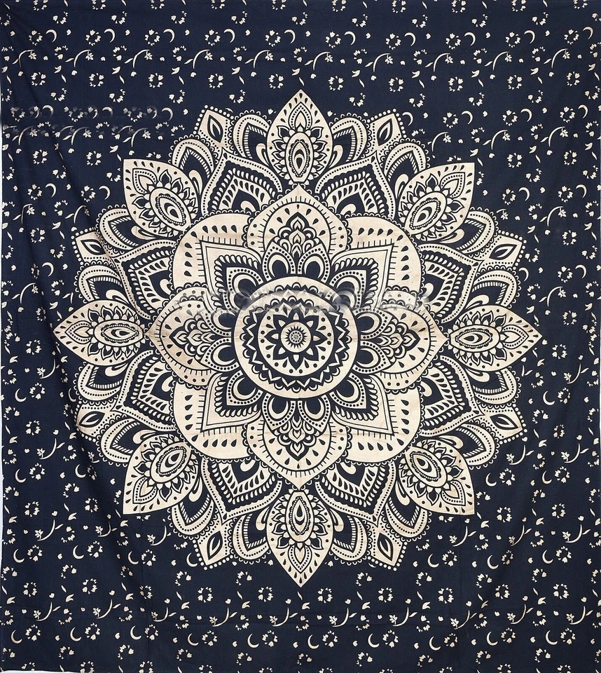 Tapiz bohemio calavera ventana cortina hippie mandala pared colgante cortinas de pared Foto 2 de 4