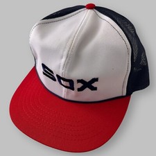 VINTAGE Chicago White Sox McDonalds 1984 Mesh Trucker Snapback Hat