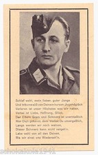 Sterbebild / death card Flugzeugf&uuml;hrer im Schlachtengeschw. gefallen in Wartegau