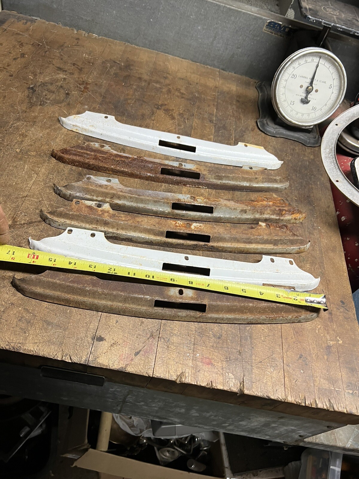 Vintage Old Original Gilbarco 900 Gas Pump Metal Trim Door Panel Parts