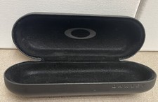 OAKLEY Sunglasses Case Hard Side Hinged Pebbled Texture Black Glasses Leather
