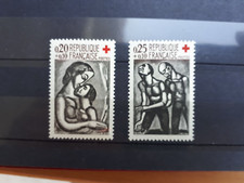 timbres France : 1961 YT n° 1319, 1320, 1321, 1322 Croix rouge NEUF **