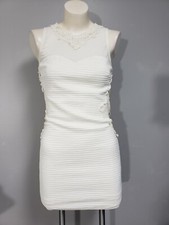 Just Me Cream Lace Dress - Women’s Party Club Formal Dress S