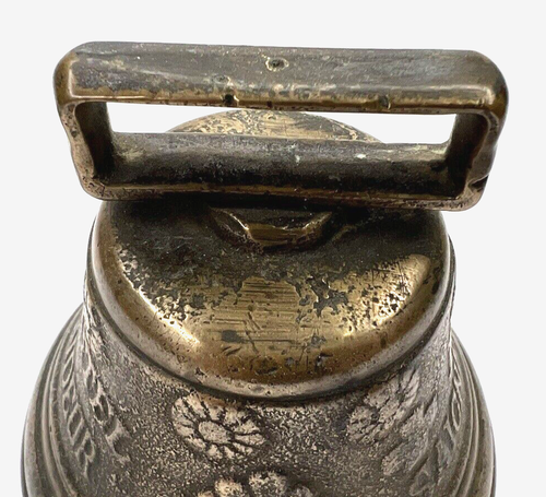 1878 Saignelegier Chiantel Fondeur Cross Swiss Brass Cow/Goat Farm Bell - Picture 5 of 9