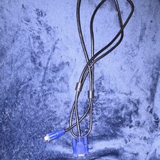 VGA/SVGA HD15 D-Sub Male to Male Monitor Cable 1:1 Black/Blue