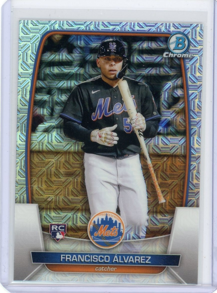 2023 Bowman Mojo Refractor #49 Francisco Alvarez Rookie New York Mets