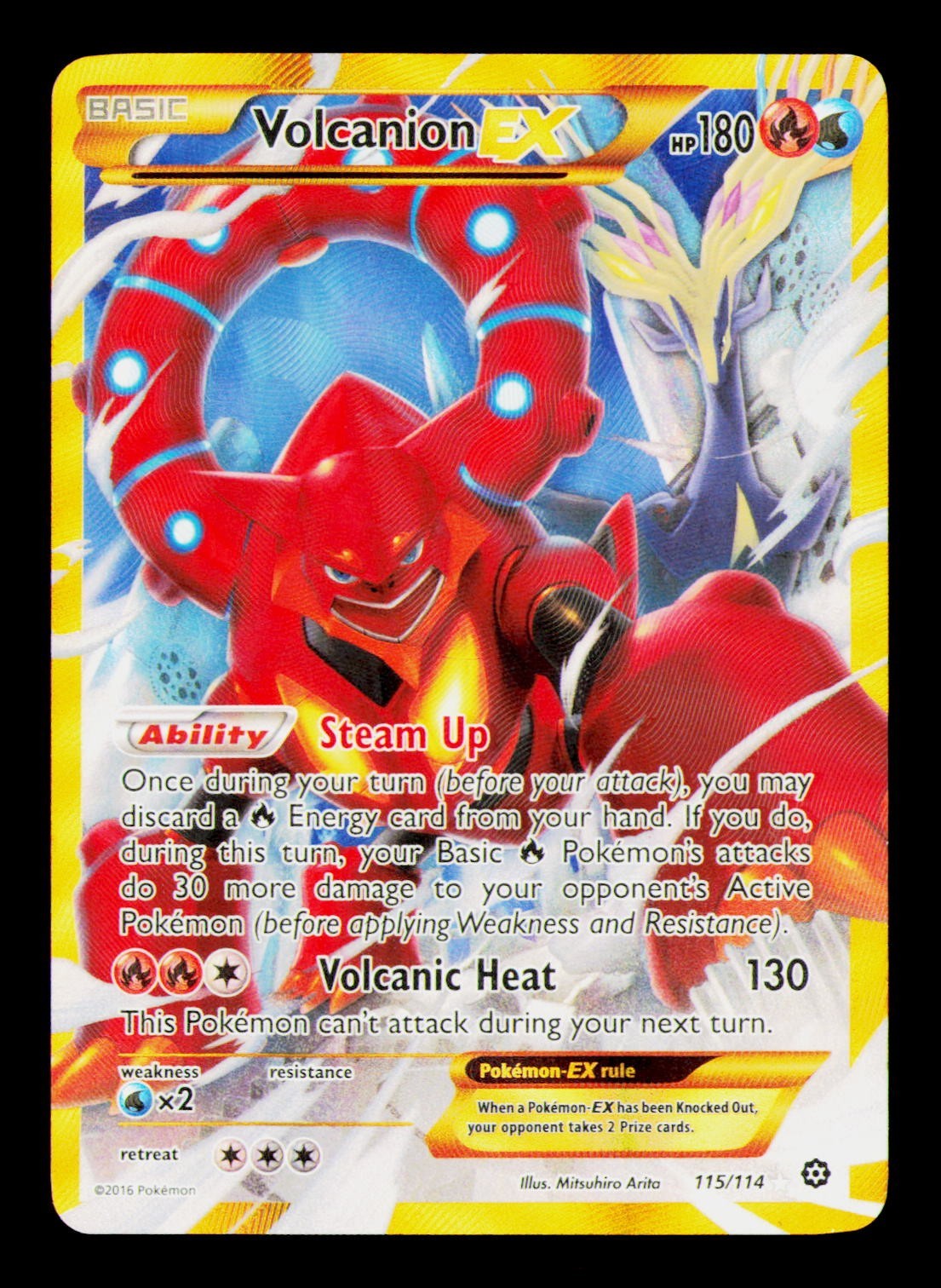 Pokemon TCG Volcanion Ex 115/114 Full Art Holo