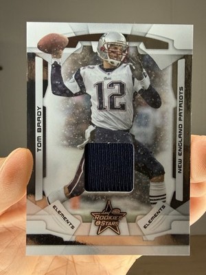 2008 Leaf Rookies & Stars Elements Tom Brady Jersey Game Used Relic Patch /100