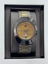 Rado Diastar Automatic 35MM Two Tone Diamond Dial Watch R12408633 *MINT*