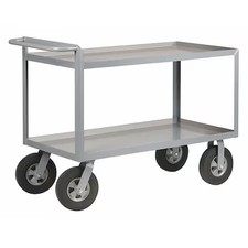 Utility Cart With Lipped Metal Shelves,  Steel,  1, 500 Lb Load Capacity,  2