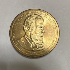 Godless dollar ￼2011 Presidential $1 Coin Rutherford B. Hayes Copper