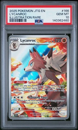 PSA 10 Lycanroc IR Journey Together 166/159 GEM MINT Graded Pokemon Card