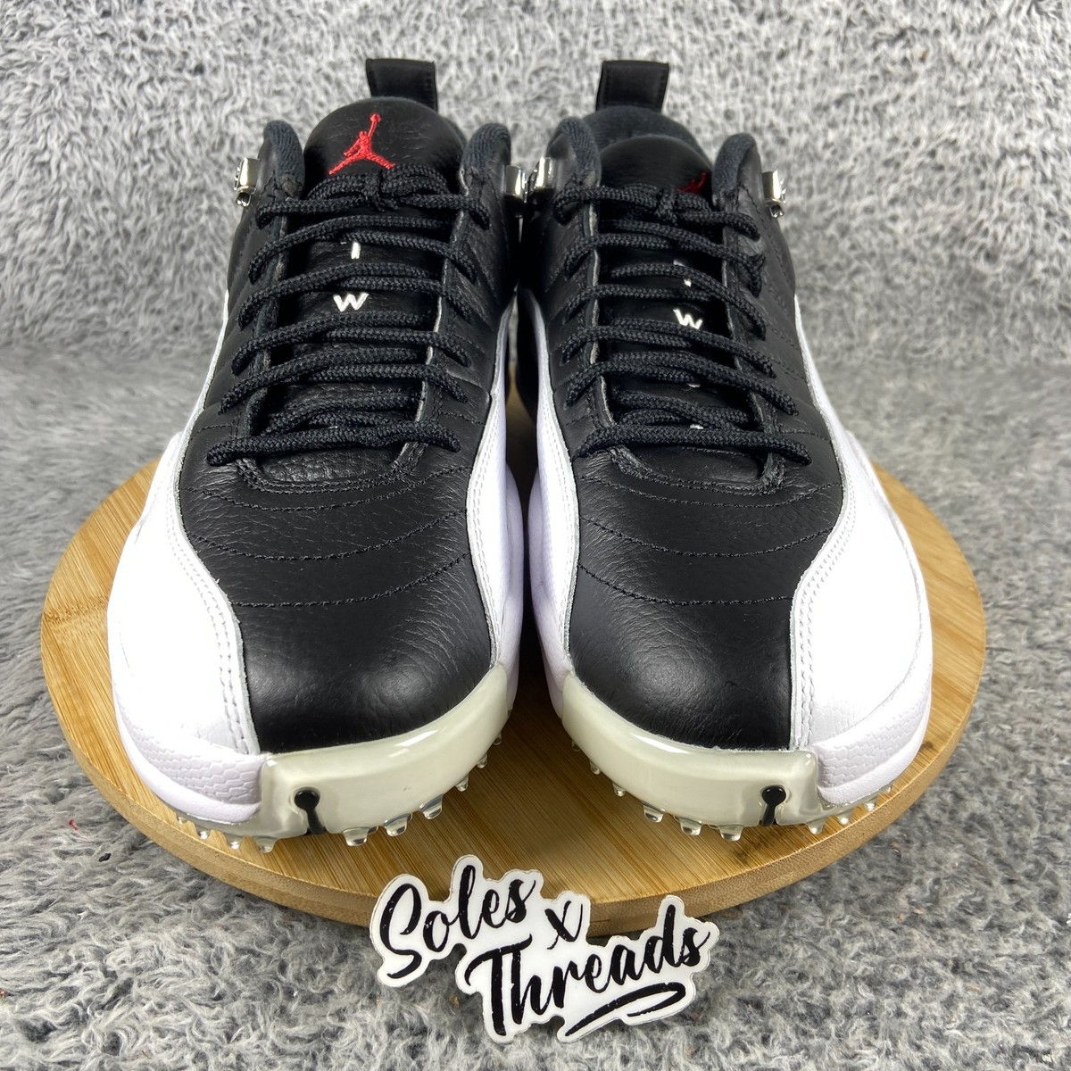 Air Jordan 12 Retro Low Golf Spikes 'Playoffs' Sz 11 Men Black