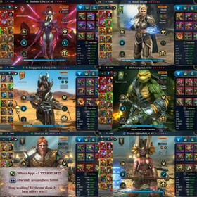 RaidShadowLegends|7 Mythic|308 Legendary|2x platinum Avatar|33M Power|Speed 432