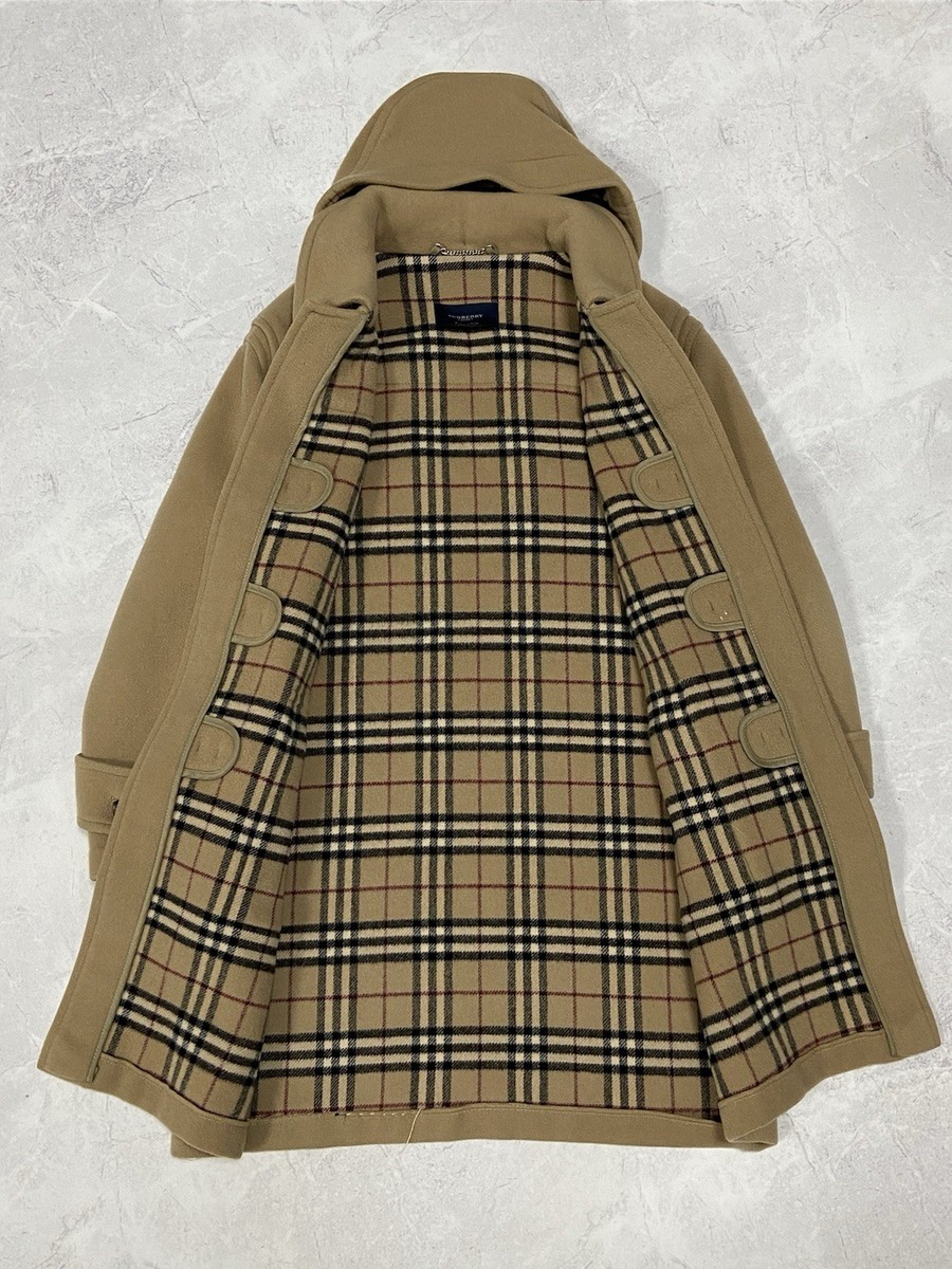 ジャケット・アウター Burberry Made in England Duffle Coat Burberry London Duffle Coat Jacket Nova Check Vintage