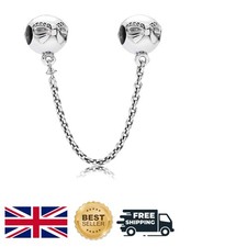 Elegante Charm Catena di Sicurezza Farfalla e Stella Argento Sterling per Bracciali, Ragazze