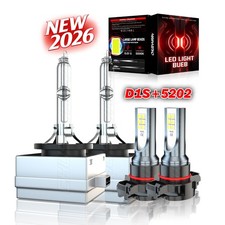 For Gmc Acadia 2007-2012 D1s Xenon Hid Headlight 5202 Led Fog Light Bulbs For Gmc Acadia 2007-2012 D1s Xenon Hid Headlight 5202 Led Fog Light Bulbs