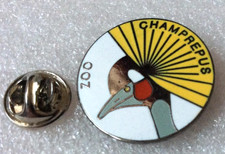 pin's vintage parc zoologique de Champrepus Normandie argenté